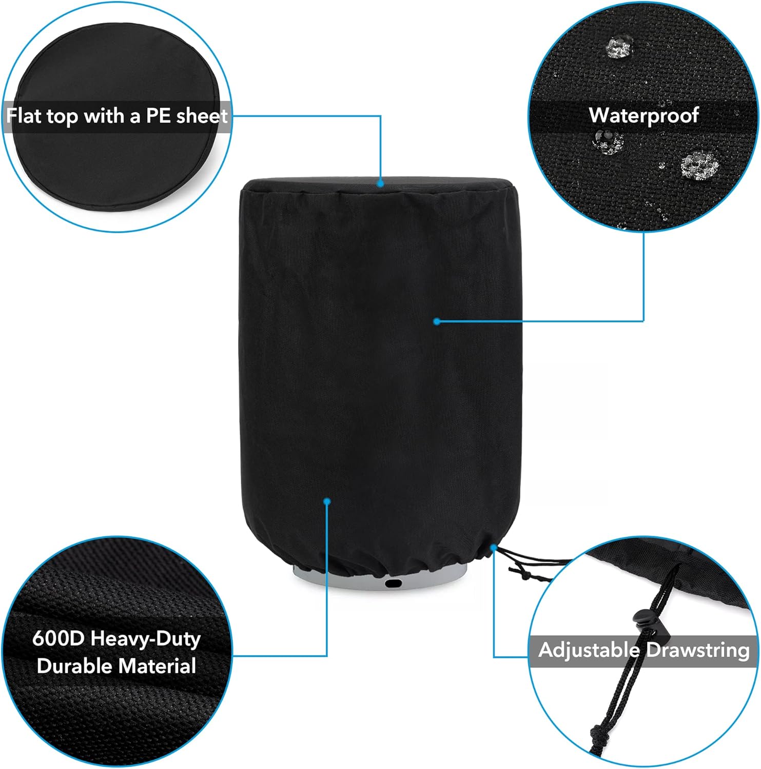 Propane Tank Cover with Tabletop for 20lb Cylinder 4 Propane Tank Cover with Tabletop for 20lb Cylinder - Image 4