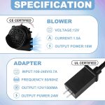 Inflatable Decoration Blower Fan with LED Lights 12V