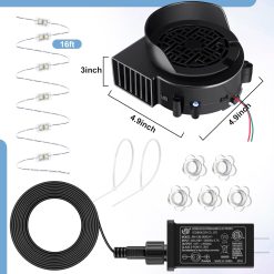 Alternative view of Inflatable Decoration Blower Fan with LED Lights 12V