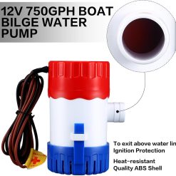 Alternative view of Bilge pump 750 GPH 12V with float switch