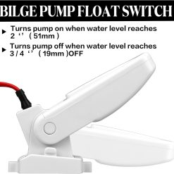 Alternative view of Automatic Bilge Pump Float Switch 12V 24V 32V