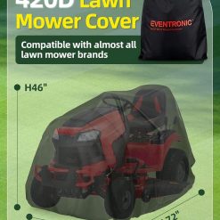 Alternative view of Riding Lawn Mower Cover, 54" Lawnmower Covers For Outdoor, 420D Polyester Oxford Lawn Mower Cover Waterproof Heavy Duty, Riding Lawn Tractor Cover