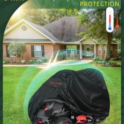 Riding Lawn Mower Cover, 54" Lawnmower Covers For Outdoor, 420D Polyester Oxford Lawn Mower Cover Waterproof Heavy Duty, Riding Lawn Tractor Cover 11 V1258 DP02 C 870 202603280045 04