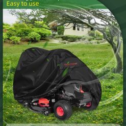 Riding Lawn Mower Cover, 54" Lawnmower Covers For Outdoor, 420D Polyester Oxford Lawn Mower Cover Waterproof Heavy Duty, Riding Lawn Tractor Cover 13 V1258 DP02 C 870 202603280045 06