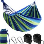 Cotton Hammock with Tree Straps 660lbs Capacity