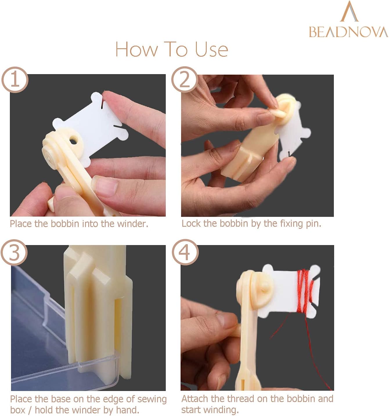 Floss bobbin winder for cross stitch embroidery 4 Floss bobbin winder for cross stitch embroidery - Image 4