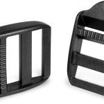 Plastic ladder lock buckles 1 inch 12 pack black