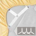 Bed sheet straps set of 4, adjustable triangle grippers