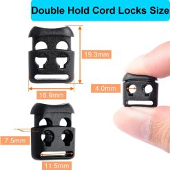 Alternative view of Plastic Cord Locks Spring Toggle 20 Pack