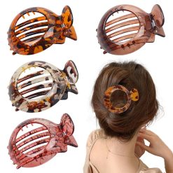 Small flat hair clips for thin hair, set of 4