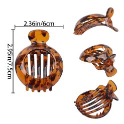 Alternative view of Small flat hair clips for thin hair, set of 4