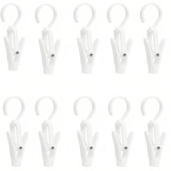 10-Pack Swivel Clothes Pins, Stainless Steel, 4.3"