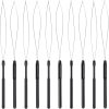 Hair extension loop needle threader tool 10 pack