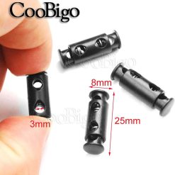 Alternative view of Cord lock ends 3mm double hole stopper, 50 pack