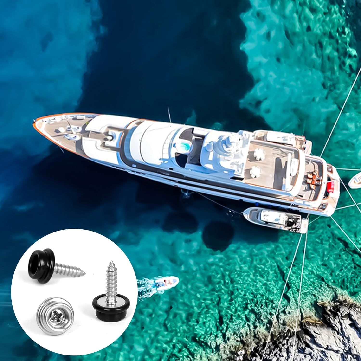 Boat Canvas Snaps Stainless Steel 1" 30 Pack 5 Boat Canvas Snaps Stainless Steel 1" 30 Pack - Image 5