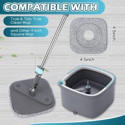 Alternative view of Square Microfibre Mop Pads for 9 Inch Spin Mop