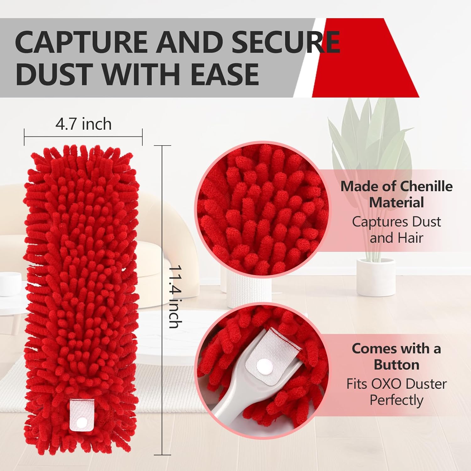 Microfibre Duster Refills OXO Compatible, 2 Pack 2 Microfibre Duster Refills OXO Compatible, 2 Pack - Image 2