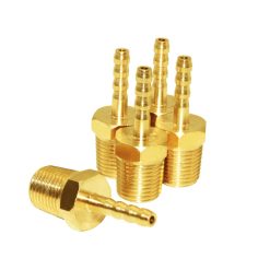 Brass hose barb fitting 1/8" NPT male 5 pack