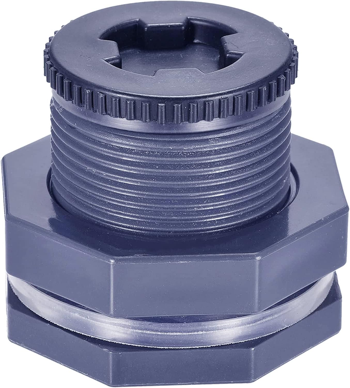 PVC Bulkhead Fitting 2 inch Female with Silicone Gasket Seal 1 PVC Bulkhead Fitting 2 inch Female with Silicone Gasket Seal