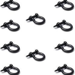 CooBigo Metal Silver Bow Shackle for Emergency Survival Paracord Bracelet Parachute