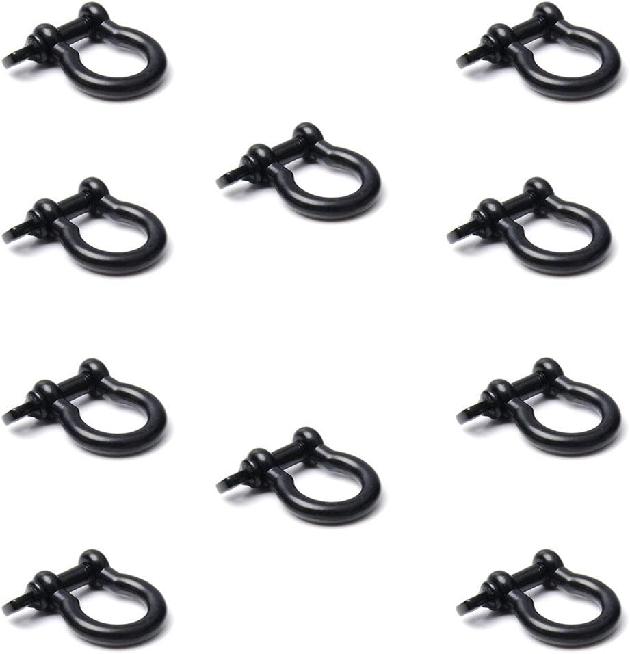 CooBigo Metal Silver Bow Shackle for Emergency Survival Paracord Bracelet Parachute 1 CooBigo Metal Silver Bow Shackle for Emergency Survival Paracord Bracelet Parachute