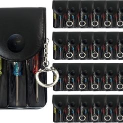 Mini Screwdriver Keychain Set – 24 Pack with Pouches