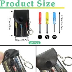 Alternative view of Mini Screwdriver Keychain Set – 24 Pack with Pouches