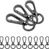 1/2 Inch Metal Lobster Claw Clasp with Swivel, 12 Pack
