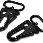 Metal Swivel Carabiner Clip 1" Paracord Lanyard 6 Pack