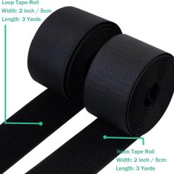 Alternative view of Sew-on hook and loop strips, 2 inch, 3 yard roll