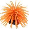 Silicone Sea Anemone Aquarium Ornament Small Orange