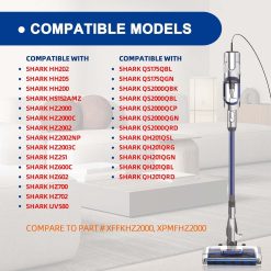 Alternative view of HZ2000 filter for Shark stick vacuum – 6 pack