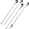 Cocktail spoon set, 4-piece, 304 stainless steel