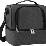 Insulated Lunch Bag with Double Deck Design