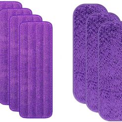 Reusable Power Mop Refills Pads Compatible with Swiffer PowerMop Mop - Power Mop Pads Refill - Washable Microfiber Pads for Multi-Surface Floor Cleaning, 4 Pack+3 Pack