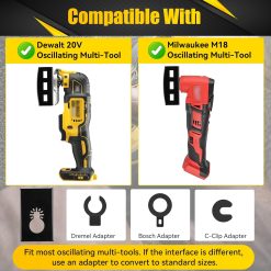 Alternative view of Square Slot Cutter for Dewalt and Milwaukee Multi-Tools