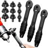 2-in-1 Drill Chuck Ratchet Spanner with 3 Magnetic Heads