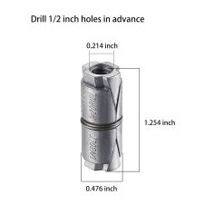 Alternative view of 1/4x1-1/4 Double Expansion Anchor 1/2 Zinc Plated
