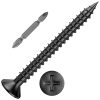#8 x 1-1/2 Black Wood Screws, 300 Pack