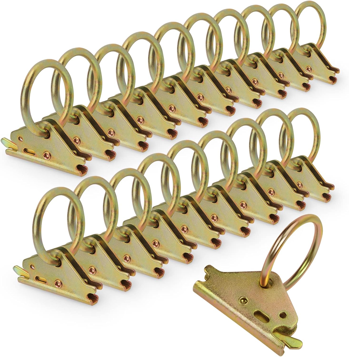 Steel E-Track O-Ring Tie-Down Anchors 20pcs 1 Steel E-Track O-Ring Tie-Down Anchors 20pcs