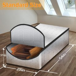 Alternative view of Attic Stairs Insulation Cover Tent Premium Energy Saving, 25”x54”x11” for Pull Down Stairs, Double Bubble Reflective Radiant Barrier Reflects 95% of Radiant Heat