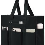 Large waterproof tote bag with 12 pockets