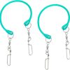 Downrigger weight snubber pair with trolling release clips
