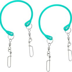 Downrigger weight snubber pair with trolling release clips