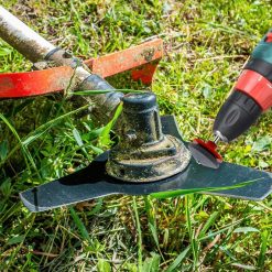Alternative view of Lawnmower Dull Blade Sharpener, 2024 New Lawn Blade Sharpener Universal Blade Sharpeners Rotary Lawn Mower Sharpener (Black 3 PCS)