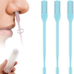 Nose Hair Trimmer 2-in-1 Manual Rotating Stainless Steel