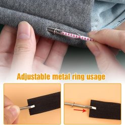 Alternative view of DIY Rope Threader Clip, Metal Drawstring Tool