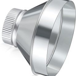8 to 4 Inch Duct Reducer Galvanized Steel
