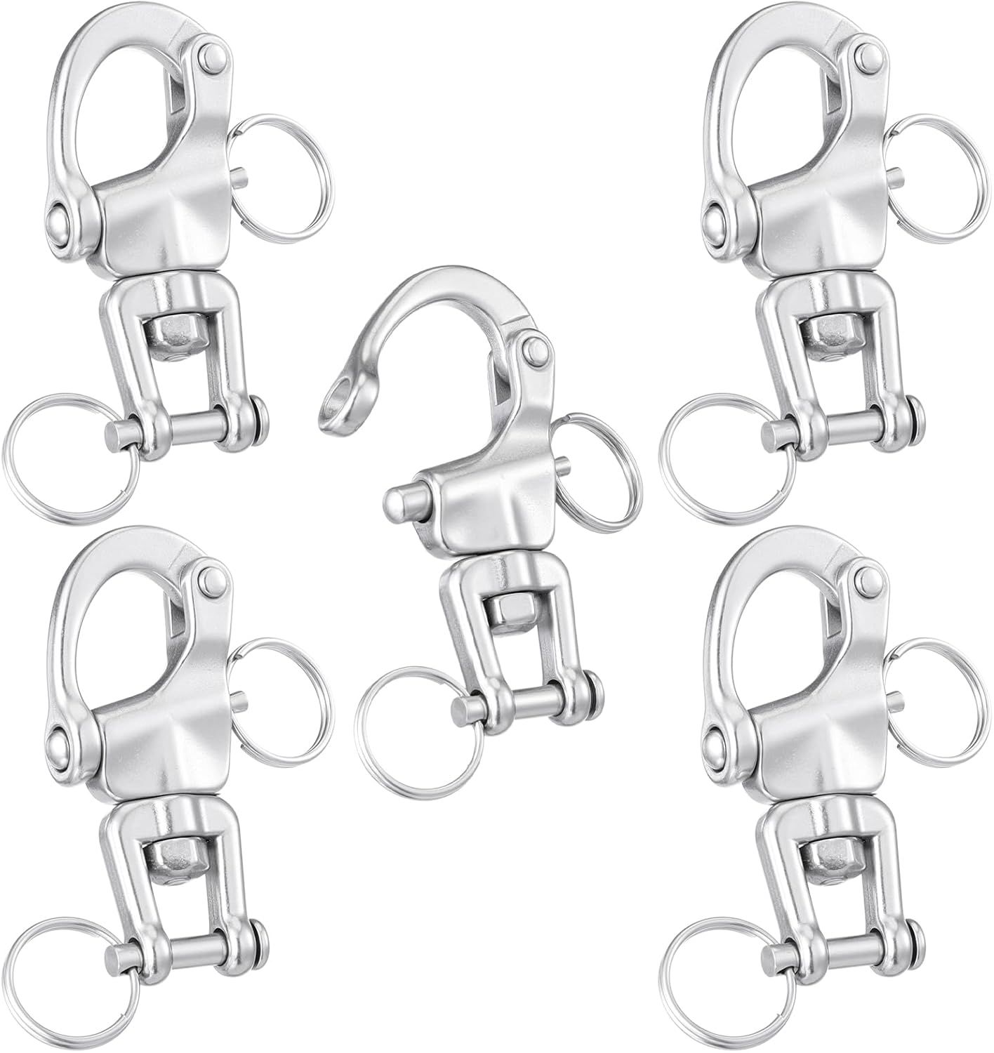 316 Stainless Steel Swivel Snap Shackle 70mm 1 316 Stainless Steel Swivel Snap Shackle 70mm