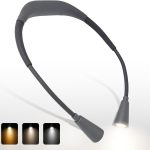 LED Rechargeable Neck Reading Light with 3 Color Temperatures